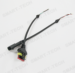 Car battery wiring harness